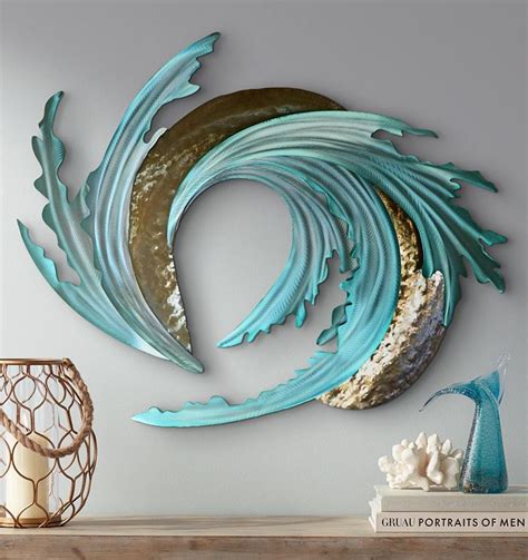 beach wall art metal